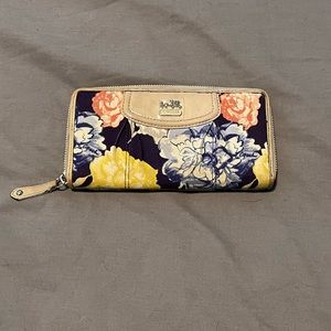 Floral Coach Wallet